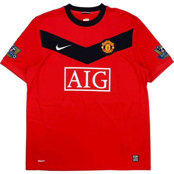 Authentic Camiseta Manchester United 1ª Retro 2009 2010 Rojo
